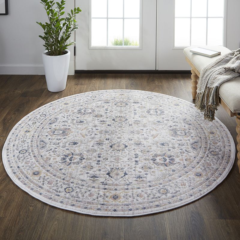 Weave and Wander Dunlap Geometric Floral Rug