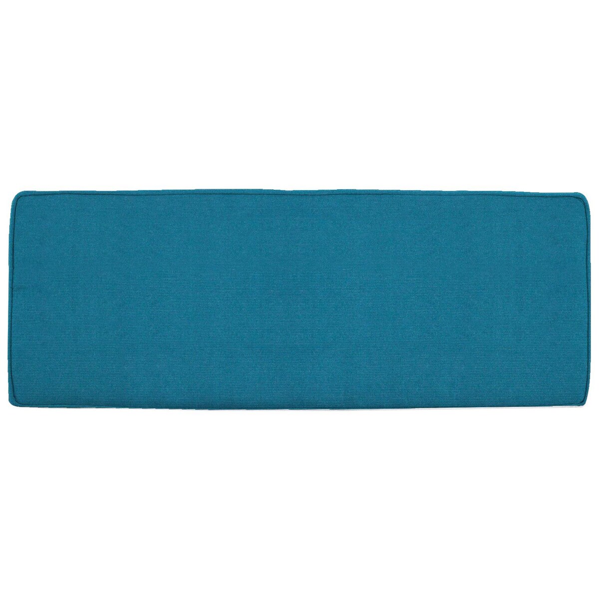 Sunbrella Spectrum Peacock Large Outdoor Replacement Bench Cushion W/ Piping By Signature