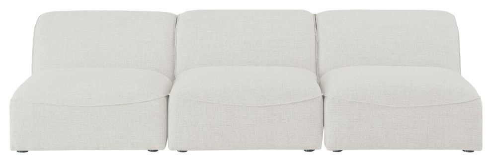 Miramar Linen Upholstered Modular Sofa   Transitional   Sectional Sofas   by Meridian Furniture  Houzz