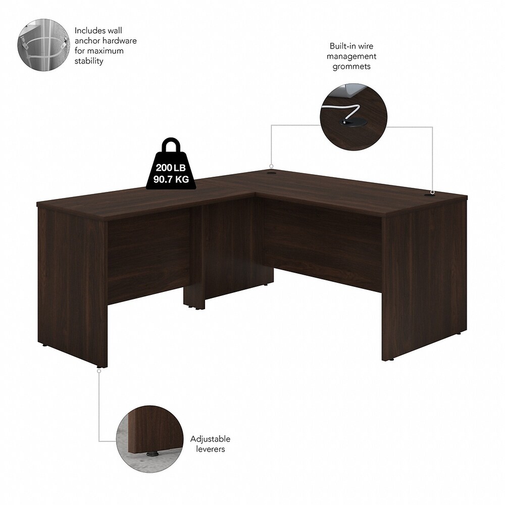 Studio C 60W L Shaped Desk with 42W Return by Bush Business Furniture