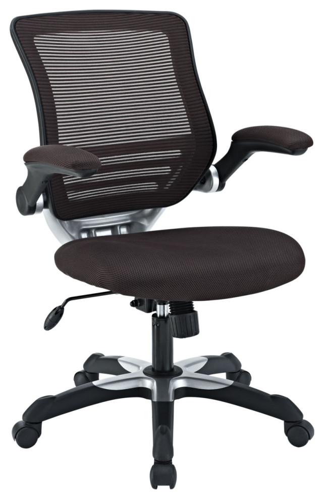 Edge Mesh Office Chair Eei 594 Brn   Folding Chairs And Stools   by Dot  ampBo  Houzz