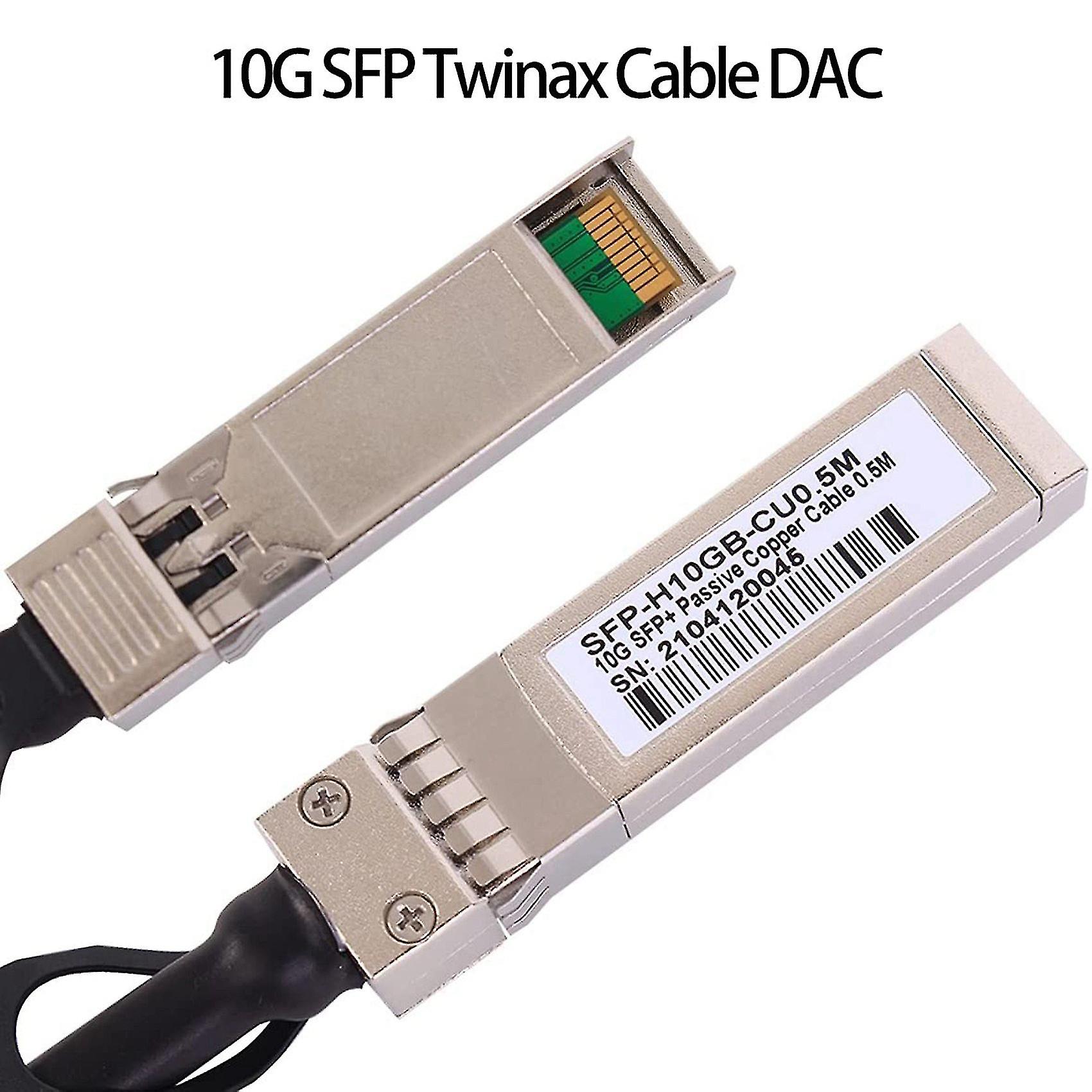 2x 10g Sfp+ Twinax Cable， Direct Attach Copper(dac) 10gbase Sfp Passive Cable For Sfp-h10gb-cu1m，，(