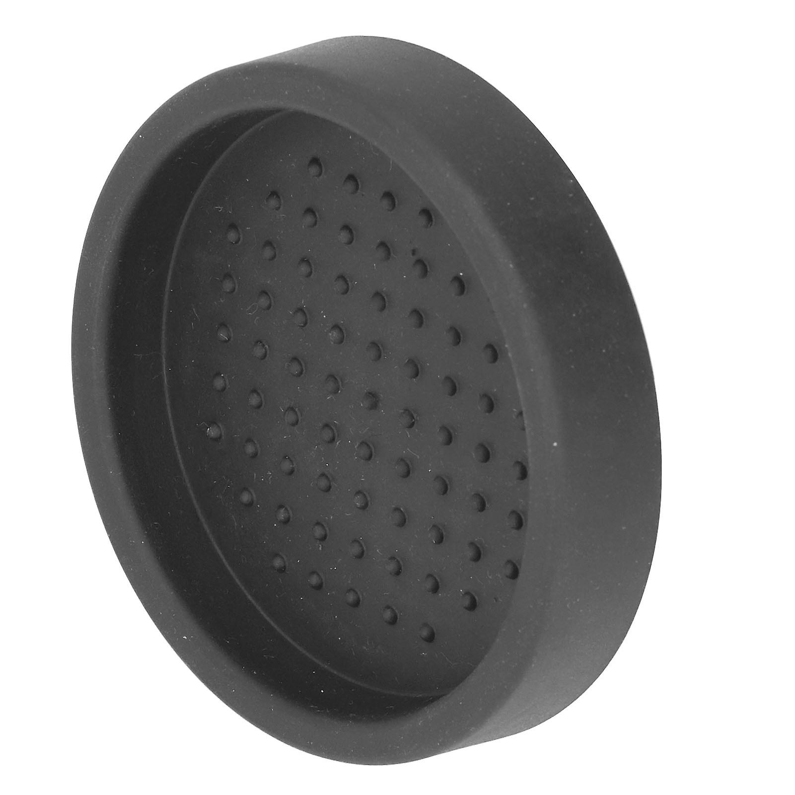 Coffee Tamper Mat Good Protection Compact Anti Slip Round Coffee Powder Pad For Cafe Householdblack