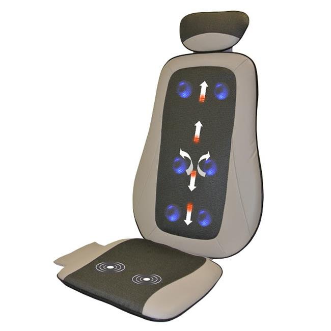 Carepeutic KH283 Op-Comfort Shiatsu and Rolling Massage Cushionand#44; Vibration and Heat