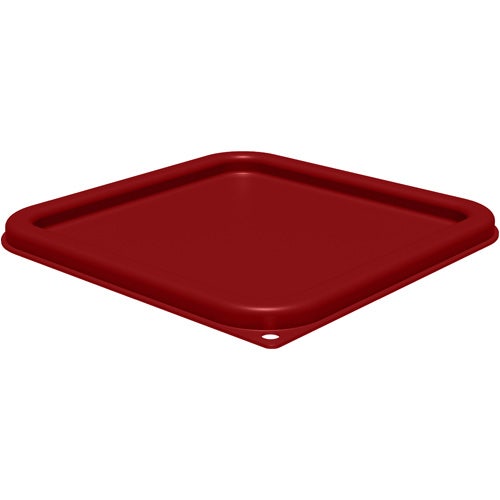 Carlisle 1197105 StorPlus Square Container Lid， 6-8 Qt， Red