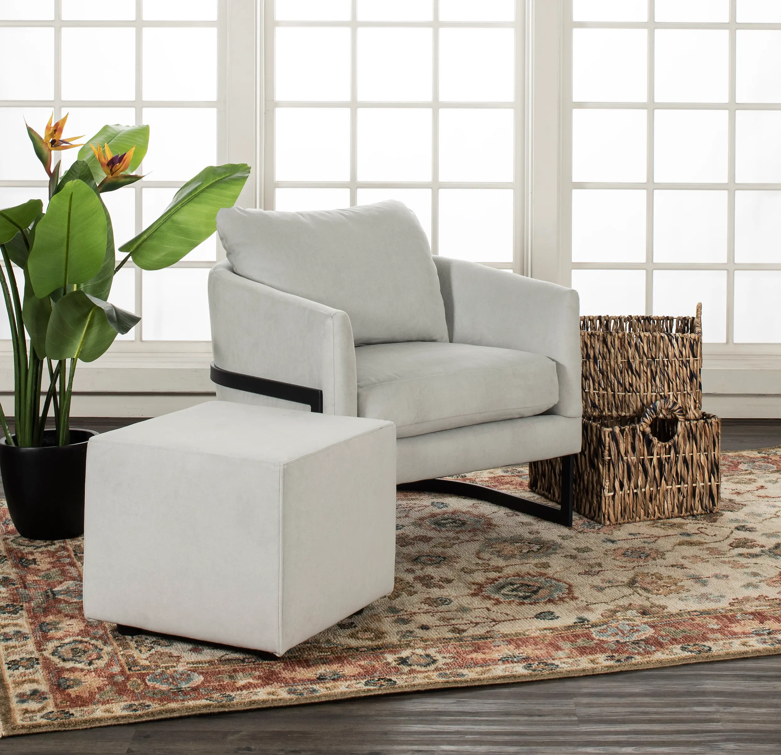 White Cube Ottoman