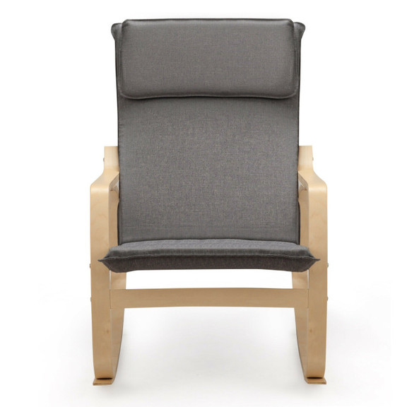 Costway 40356218 Stable Wooden Frame Leisure Rocki...