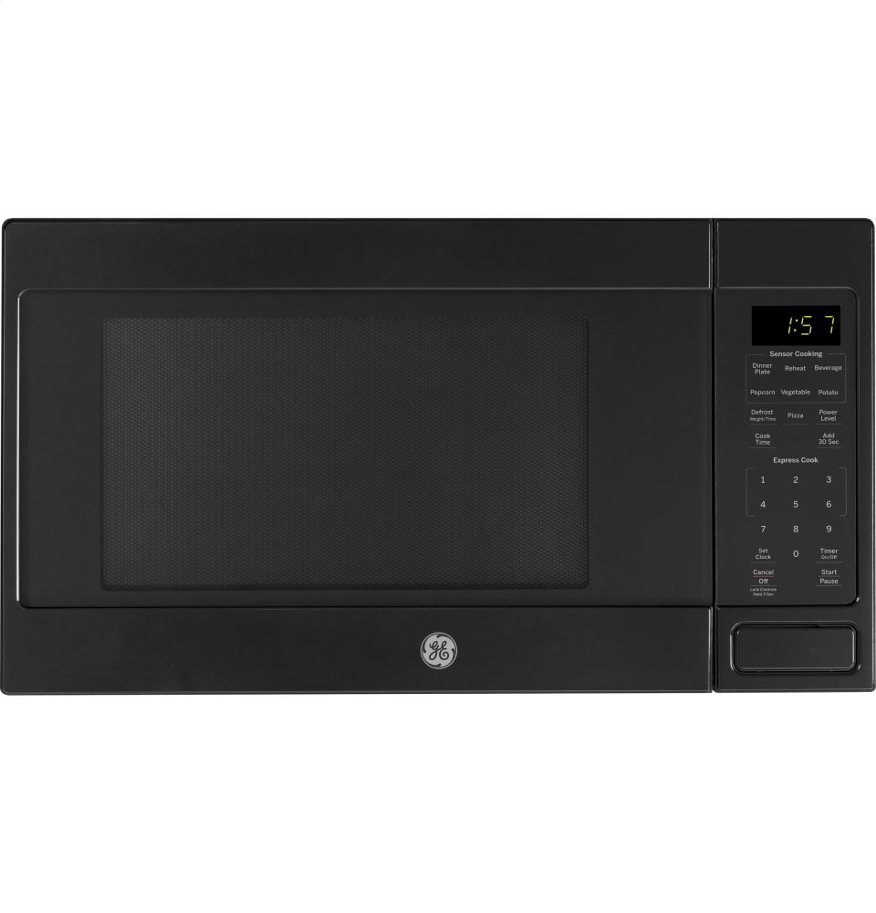 GE Appliances JES1657DMBB 1.6 cu. ft. Capacity Countertop Microwave Black