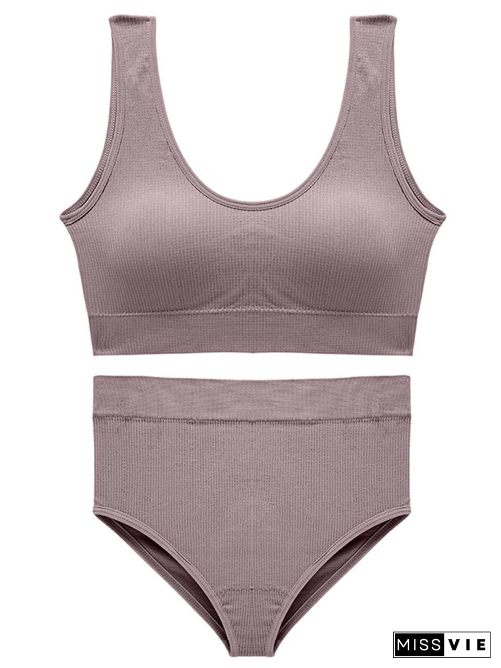 No Steel Ring Gathers Comfortable And Breathable Plus Size Underwear Suit