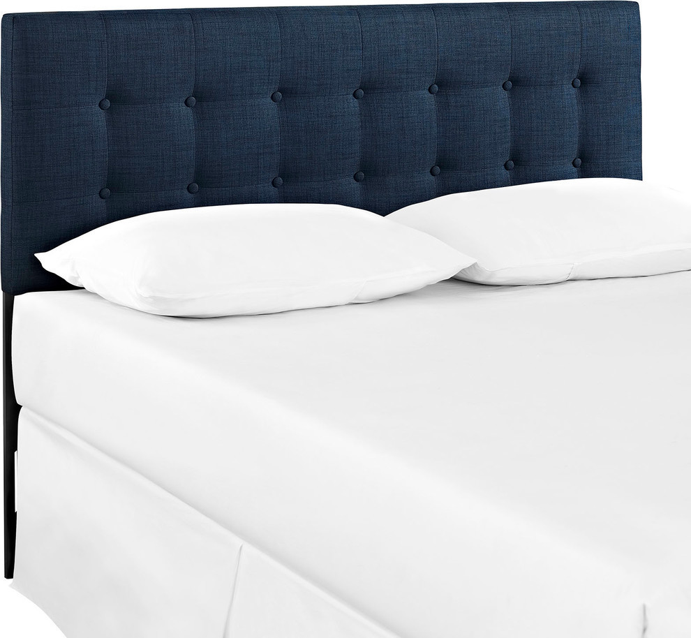 Emily Full Tufted Upholstered Fabric Headboard   Transitional   Headboards   by Furniture East Inc.  Houzz