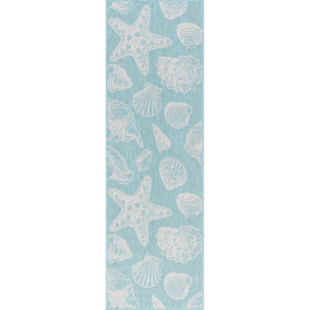 Exo Coastal Graphic Print Indoor/Outdoor Area Rug