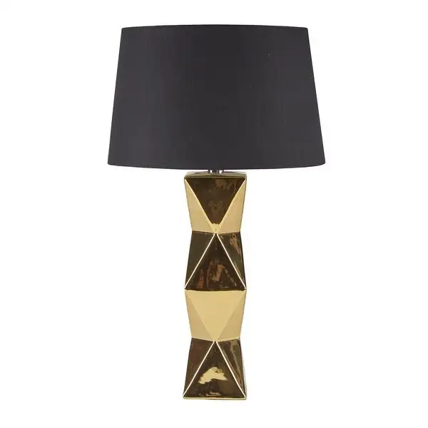 INK+IVY Kenlyn Geometric Ceramic Table Lamp