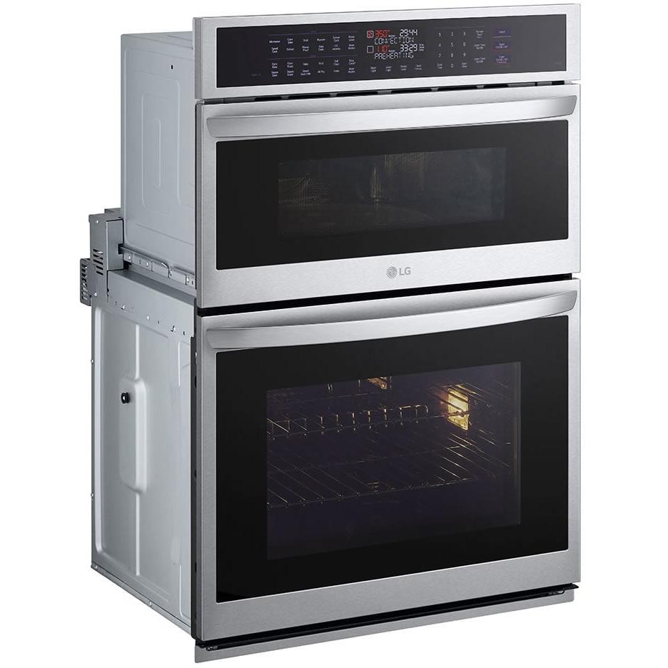 LG 30-inch, 6.4 cu.ft. Built-in Combination Wall Oven with ThinQ? Technology WCEP6427F