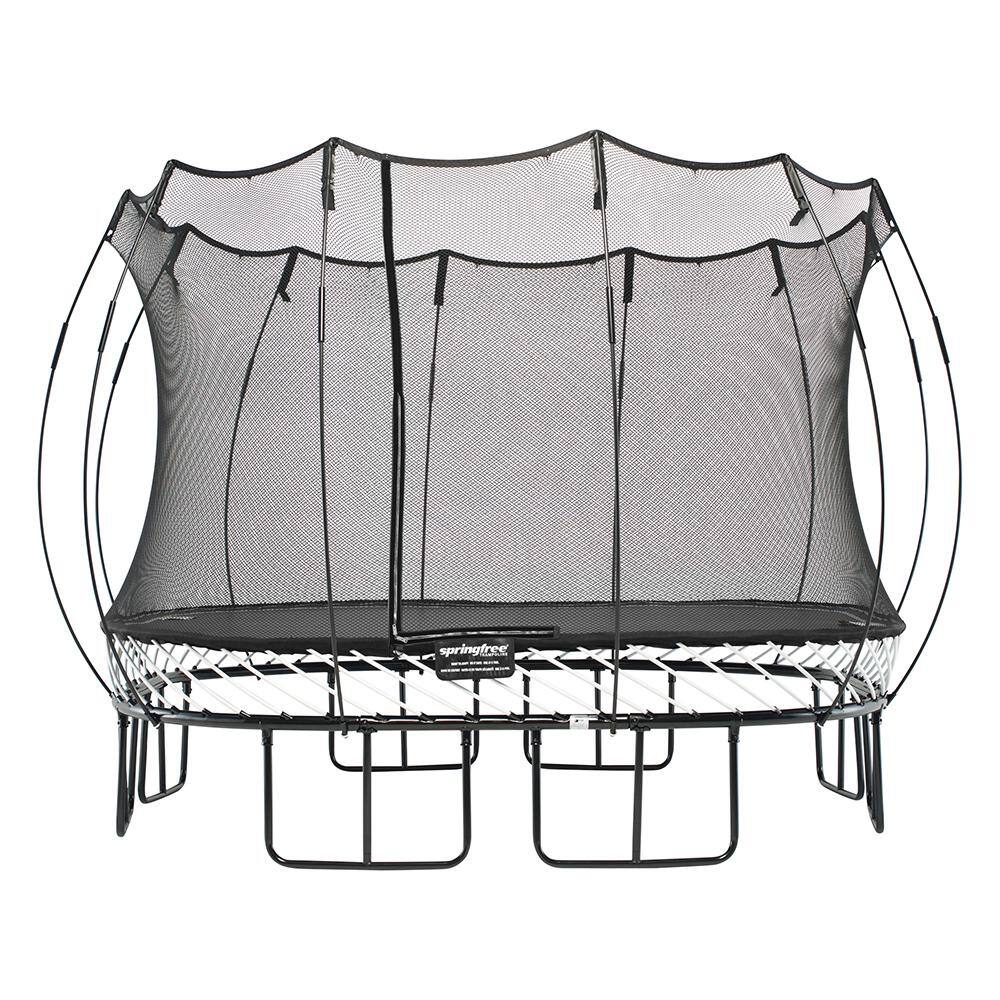 SPRINGFREE Kids 11 ft. Outdoor Large Square Trampoline with Enclosure S113