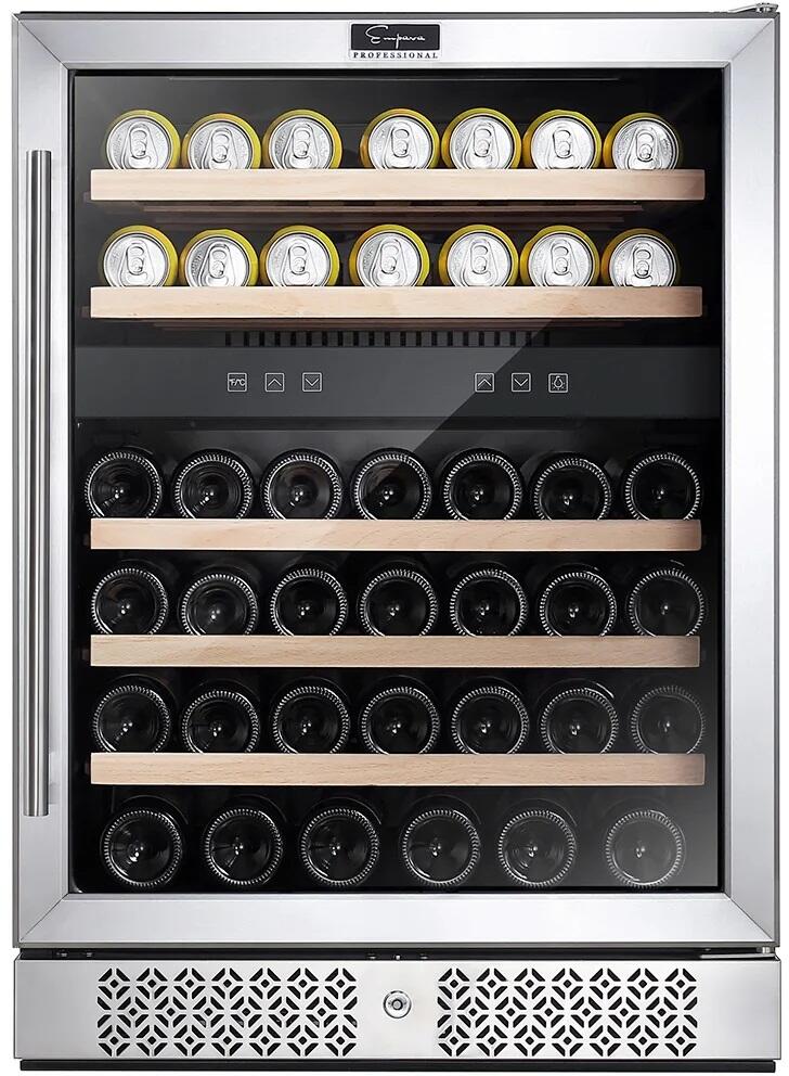 Empava EMPVWC04D 24 Inch Stainless Steel Wine Cooler