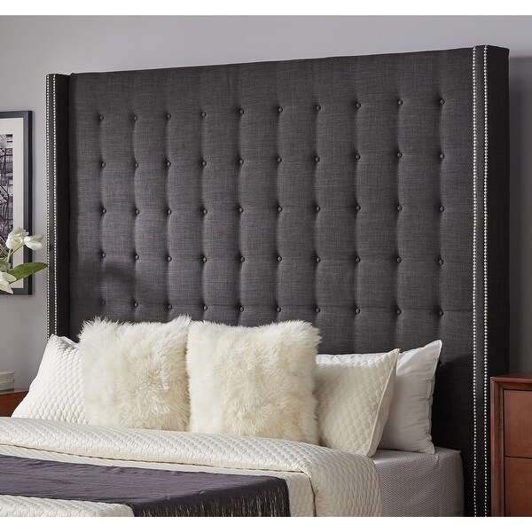 Marion Tall Tufted Wingback Headboard by iNSPIRE Q Bold - - 19511384