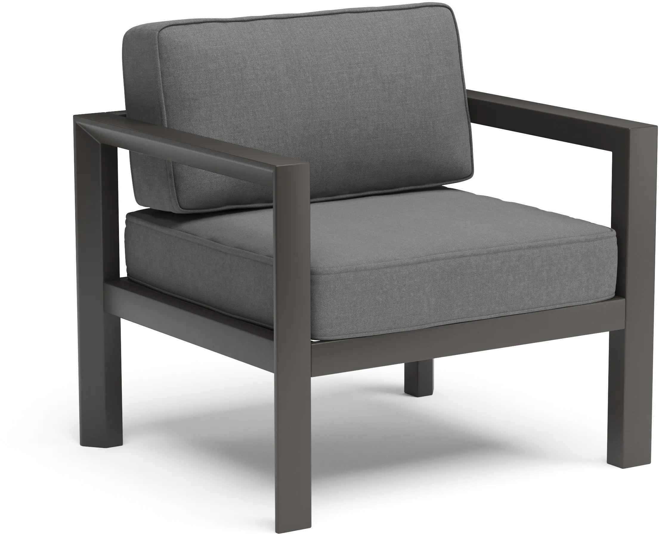 Grayton Gray Outdoor Aluminum Arm Chair