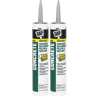 DAP 10.1 oz. Gray Concrete and Mortar Filler Latex Sealant (2-Pack) 7079818096