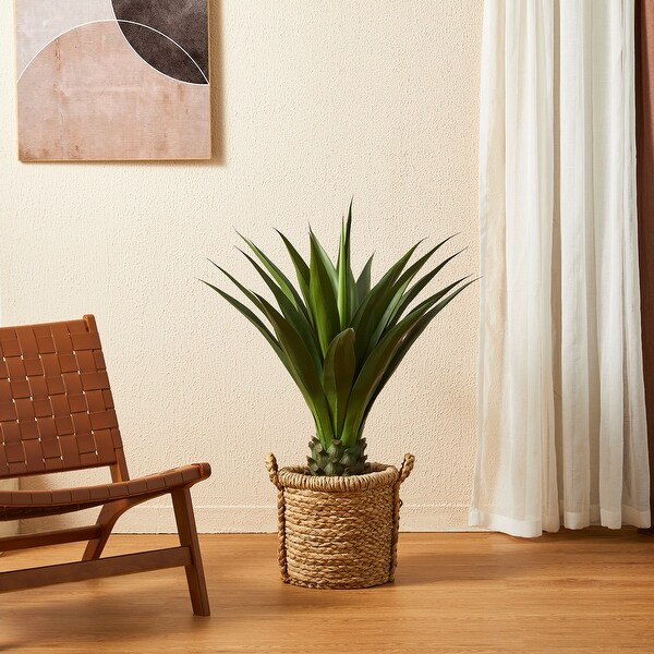 Glitzhome 39H Potted Artificial Spiked Agave Tree With Real Touch