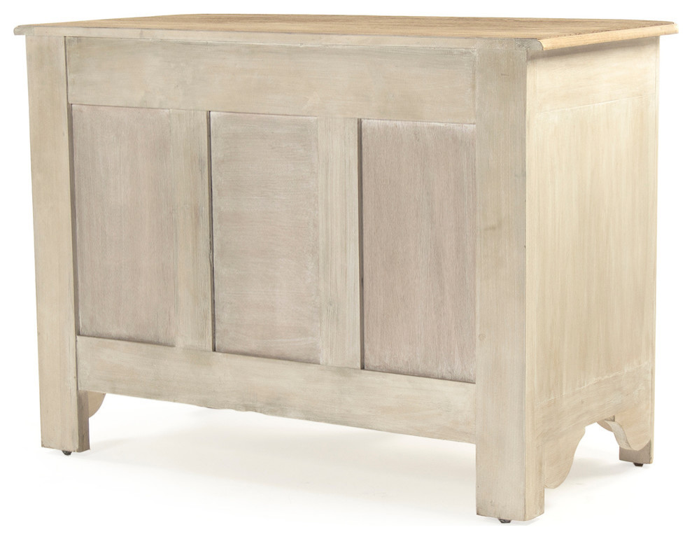 Patric Chest  Natural Top  Weathered Base   Farmhouse   Accent Chests And Cabinets   by HedgeApple  Houzz