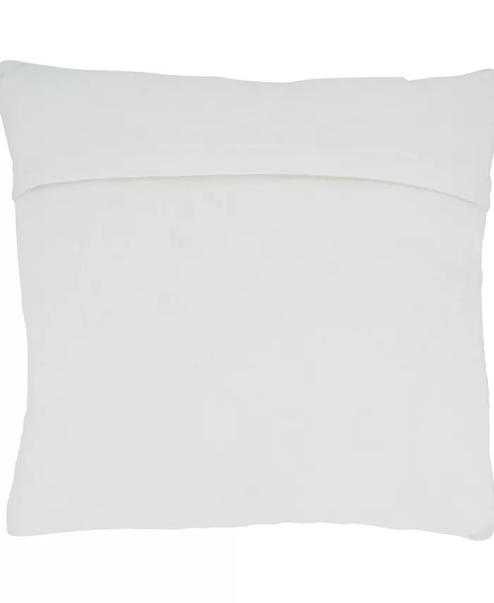 Saro Lifestyle Diamond Chindi Decorative Pillow， 18