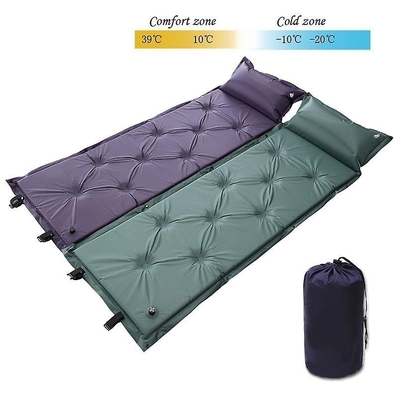 Self-inflating Ultra Light Camping Mat Automatic Air Mattress Camping Bed Picnic Mat Folding Inflatable Sleeping Pad With Pillow