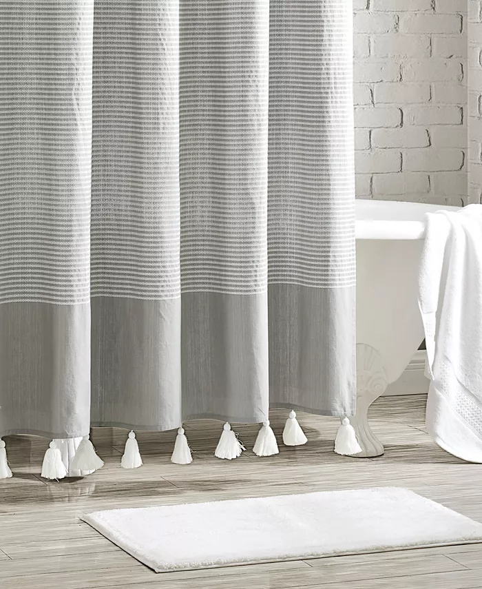 Peri Home Panama Stripe Shower Curtain 72 x 72