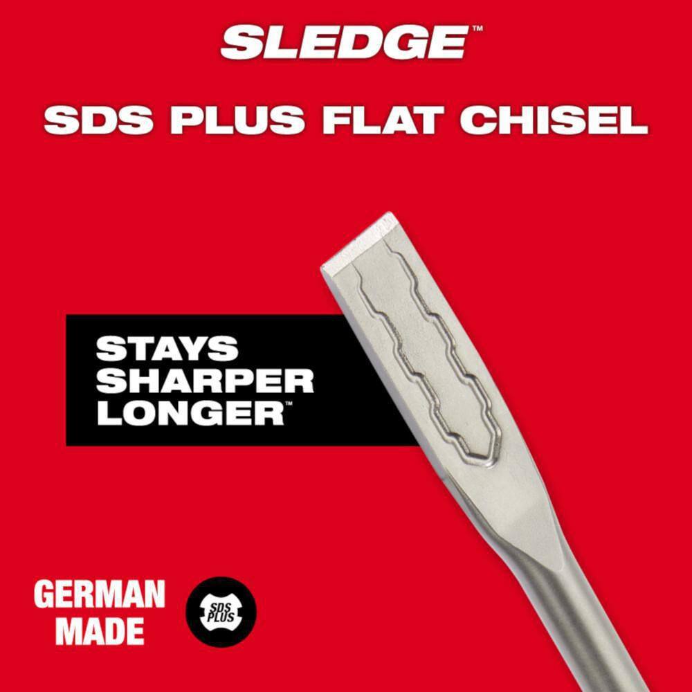 MW 34 in. X 10 in. SLEDGE SDS-PLUS Flat Chisel 48-62-6052