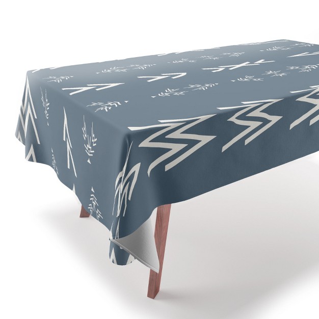 Sheila Wenzel ganny Minimal Blue Mudcloth Tablecloth Deny Designs