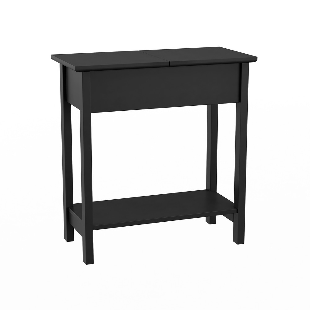 Hastings Home Narrow Flip Top End Table   22.75” x 11” x 24”