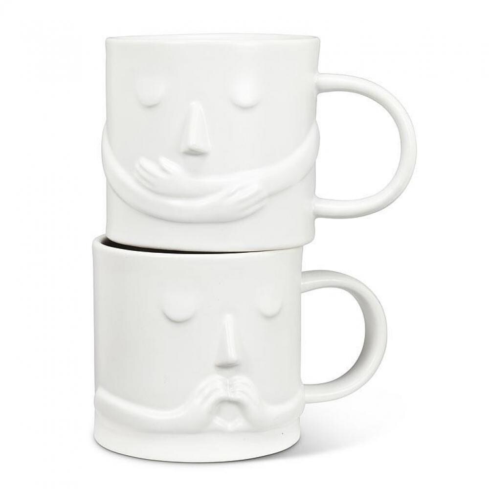 Matte White With Hugging Arms Mug