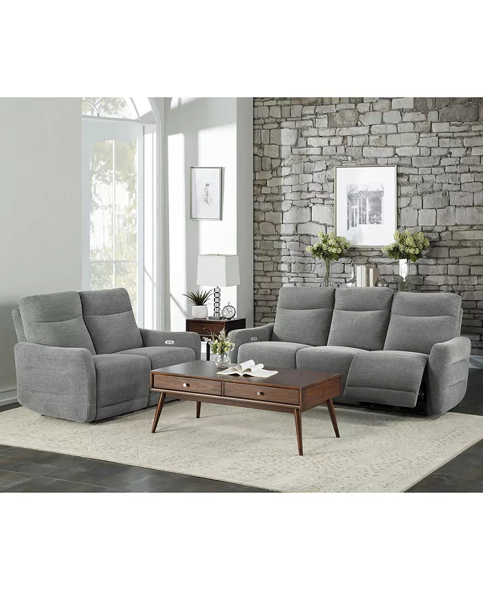 Homelegance White Label Bronagh 78 Power Double Reclining Sofa