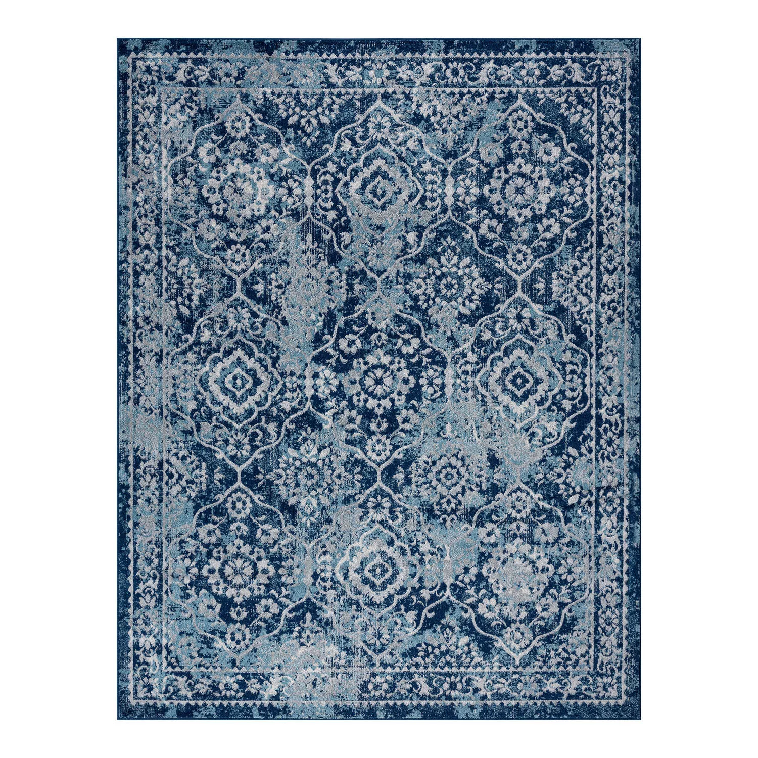 KHL Rugs Tiera Transitional Damask Area Rug