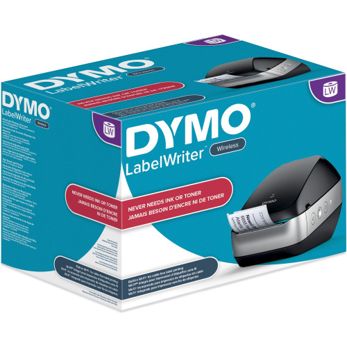 DYMO LabelWriter Wireless Black Label Printer， 71 four-line labels/min (2002150)