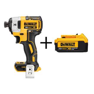 DW 20V MAX XR Cordless Brushless 3-Speed 14 in. Impact Driver with 20V MAX XR Premium 4.0Ah Battery DCF887Bw4b