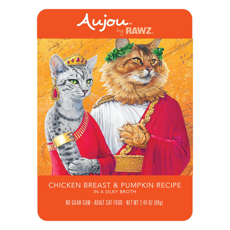 Aujou Chicken Breast  Pumpkin Cat Food Pouch