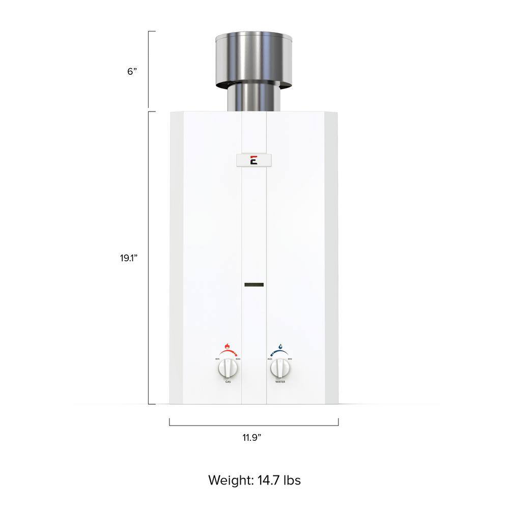 Eccotemp L10 3.0 GPM Portable Outdoor Tankless Water Heater w EccoFlo Diaphragm 12V Pump and Strainer L10 PumpStrainer