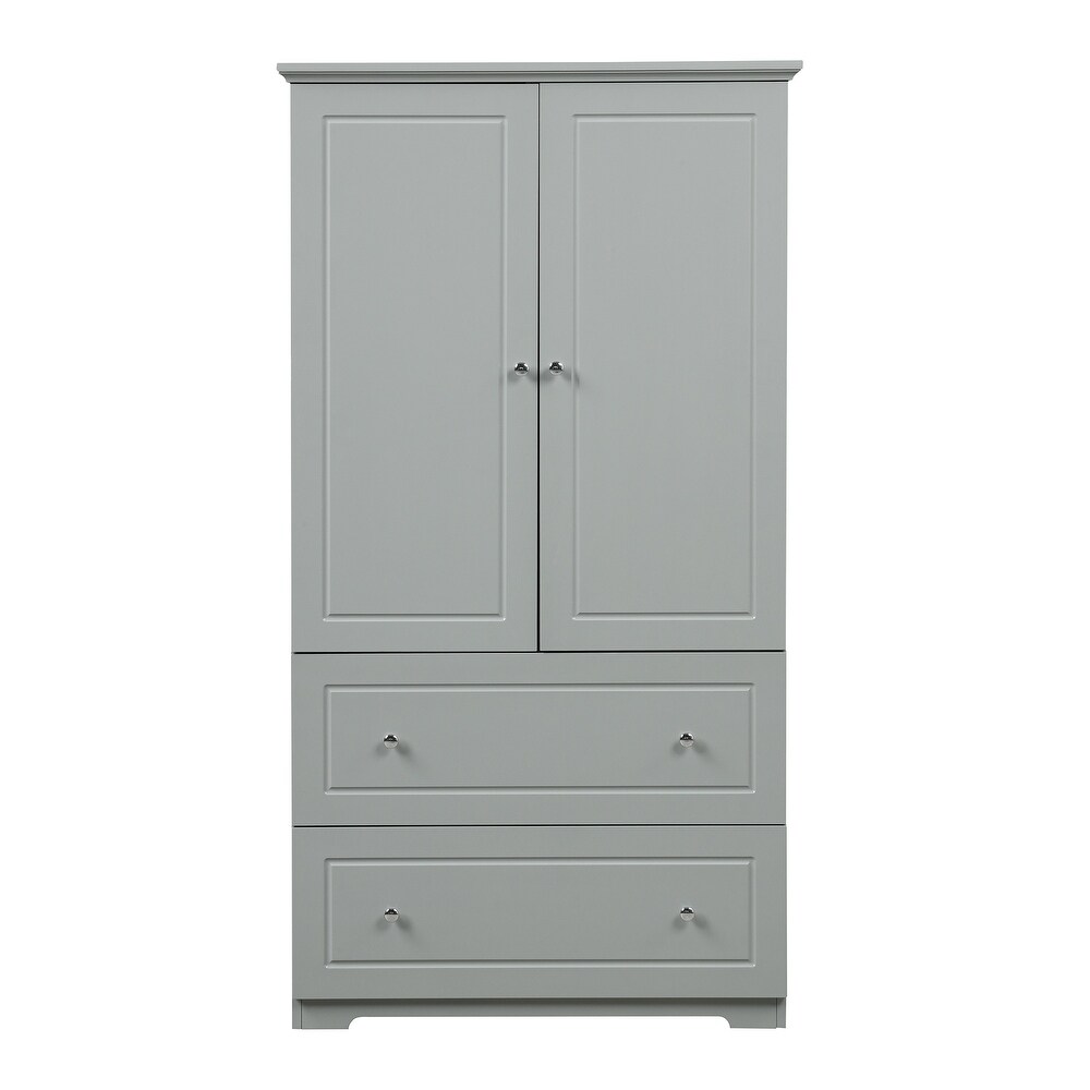 Bathroom Storage Cabinetwith Two Drawers and Adjustable Shelf