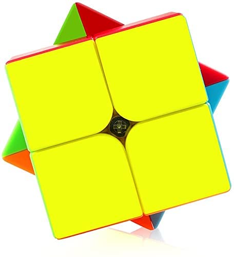 D-FantiX QY Toys Qidi S2 2x2 Speed Cube Stickerless Puzzle Cube for Kids