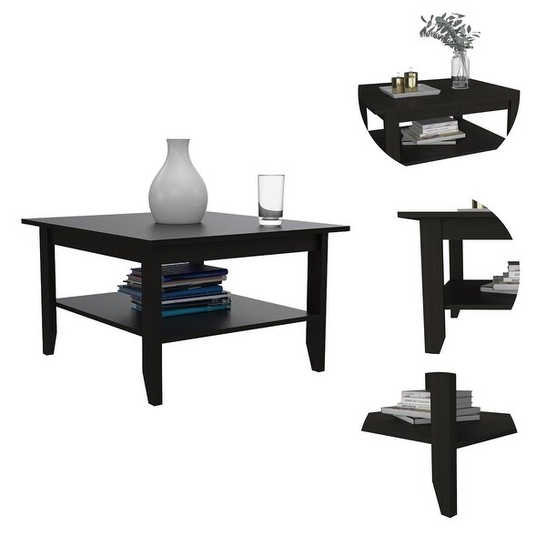 Modern Coffee Table with 1 Open Shelf