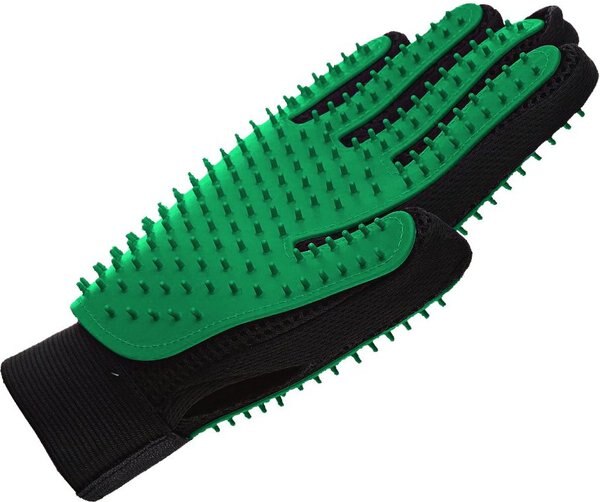 Petsonik Double Sided Dog Grooming Glove， Green