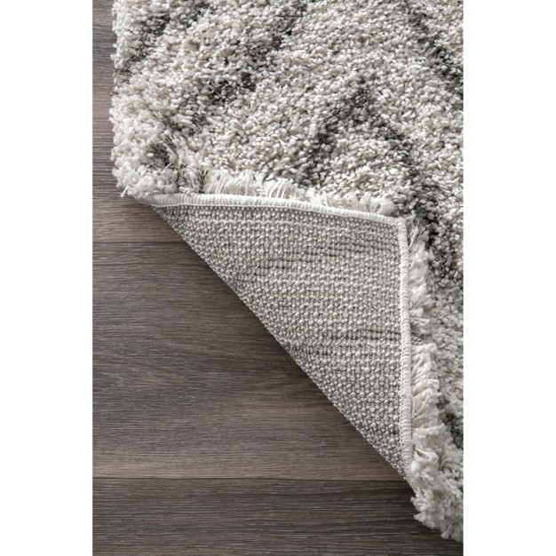 Nuloom Willette Diamond Shaggy Area Rug