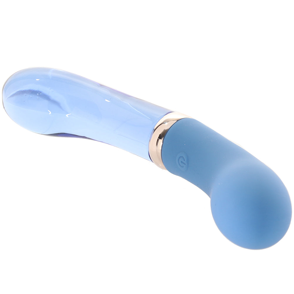 Prisms Bleu Dual Ended Silicone and Glass G-Vibe