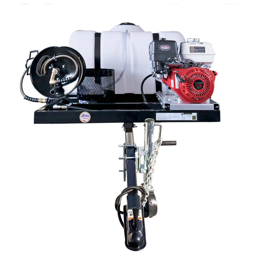 SIMPSON Mobile Trailer 4200 PSI 4.0 GPM Cold Water Gas Pressure Washer with HONDA GX390 Engine (49-State) 95002