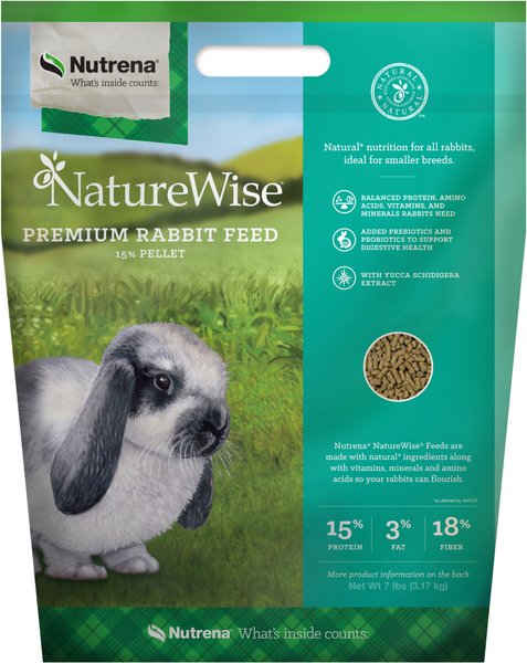 Nutrena Naturewise Premium 15% Rabbit Feed， 7-lb bag