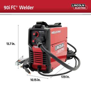 Lincoln Electric WELD-PAK 90i FC Flux-Cored Wire Feeder Welder (No Gas) K5255-1