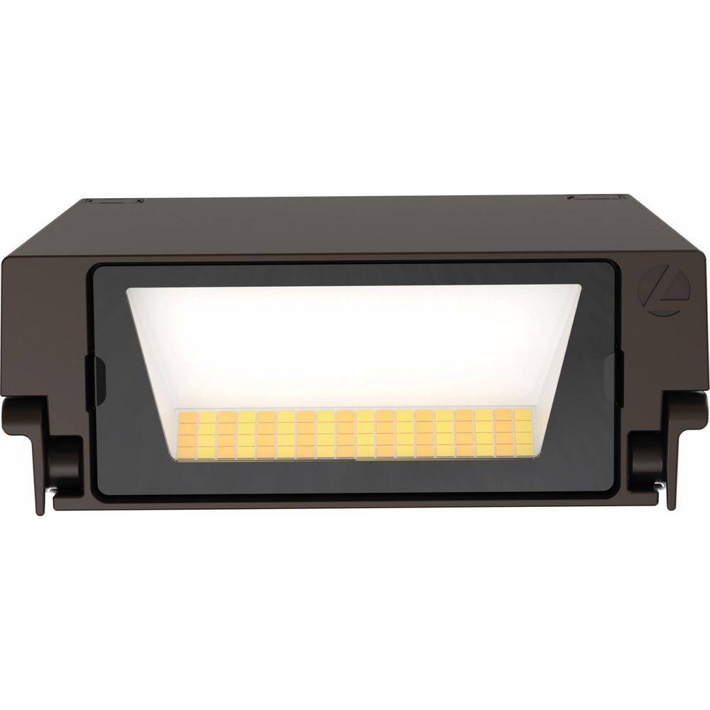 Juno WPX0 70-Watt Equivalent Integrated LED Dark Bronze Switchable Lumens CCT and Photocell Wall Pack Light WPX0 LED ALO SWW2 MVOLT PE DDBXD