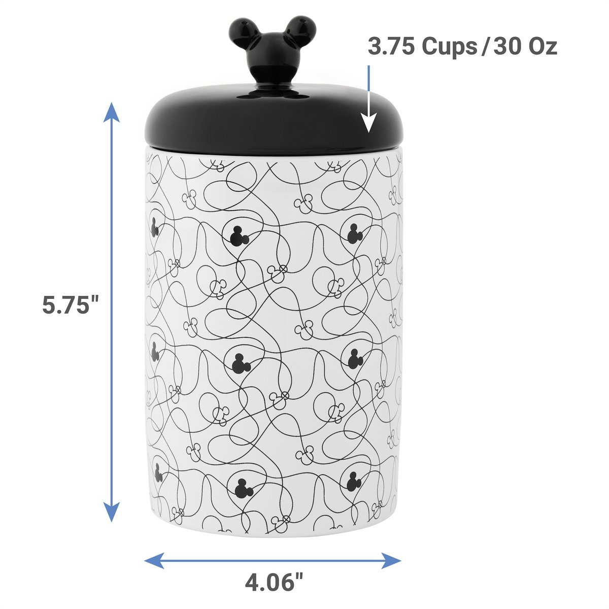 Disney Mickey Lines Ceramic Treat Jar