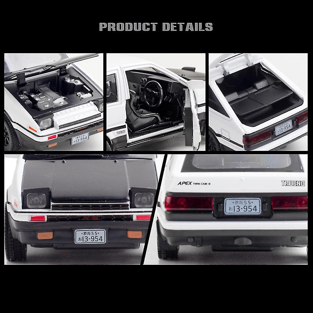 Toyota Ae86 Sports Car Model With Light and Openable Door Musical Simulation Car