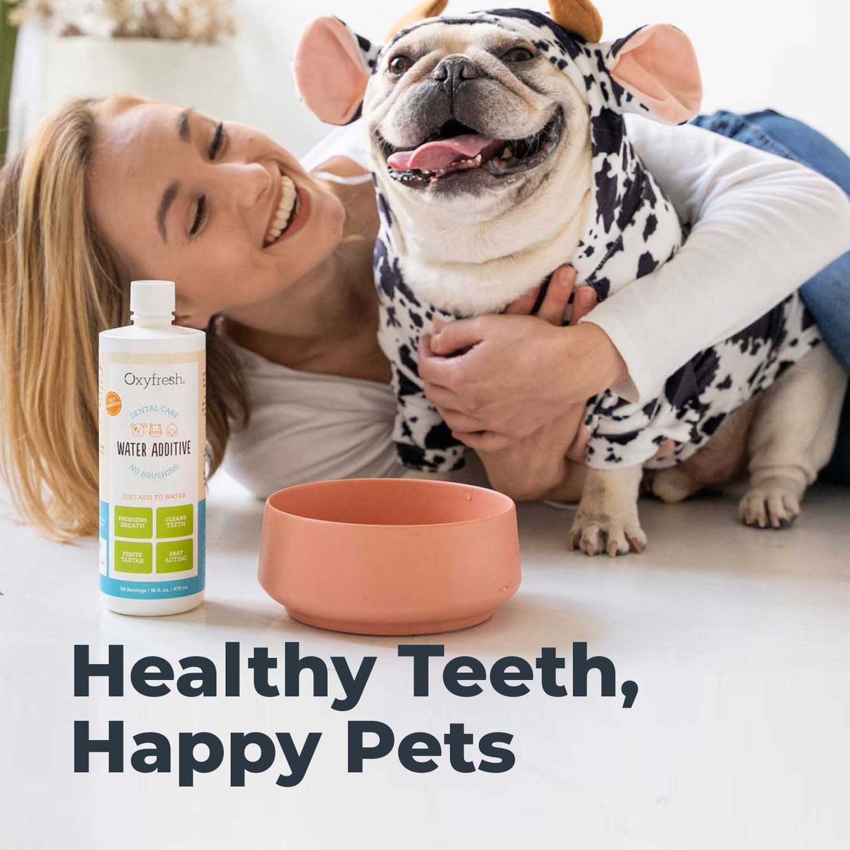 Oxyfresh Premium Pet Care Solution Cat and Dog Dental Water Additive